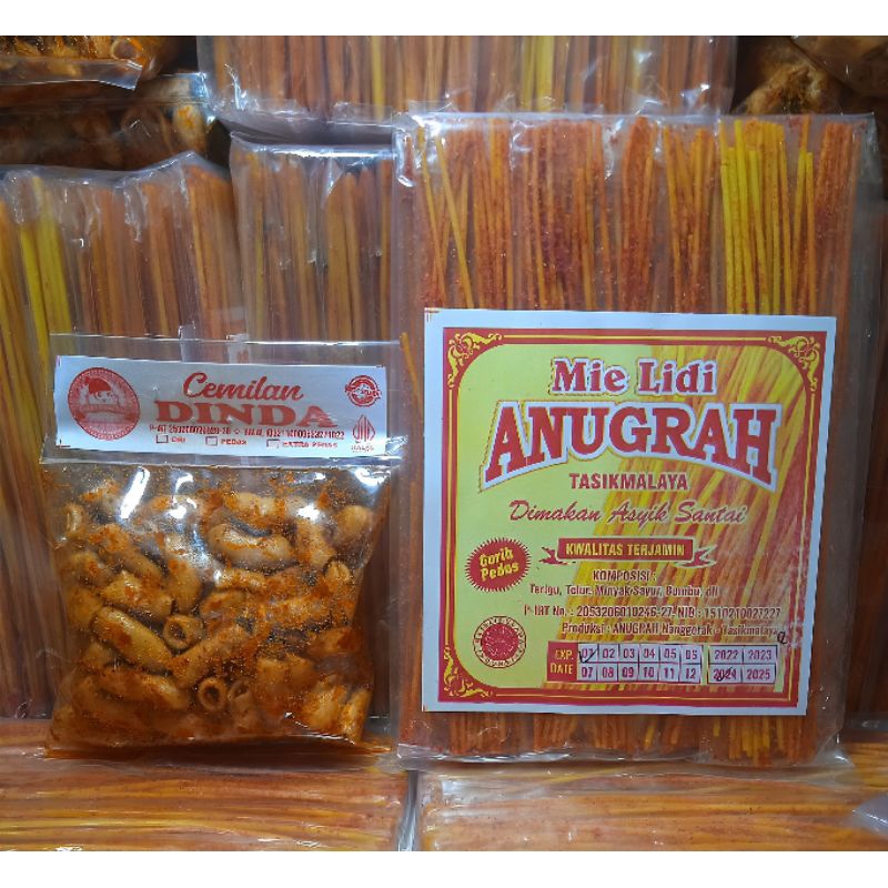 

Paket Mie lidi dan Makaroni pedas gurih kriuk