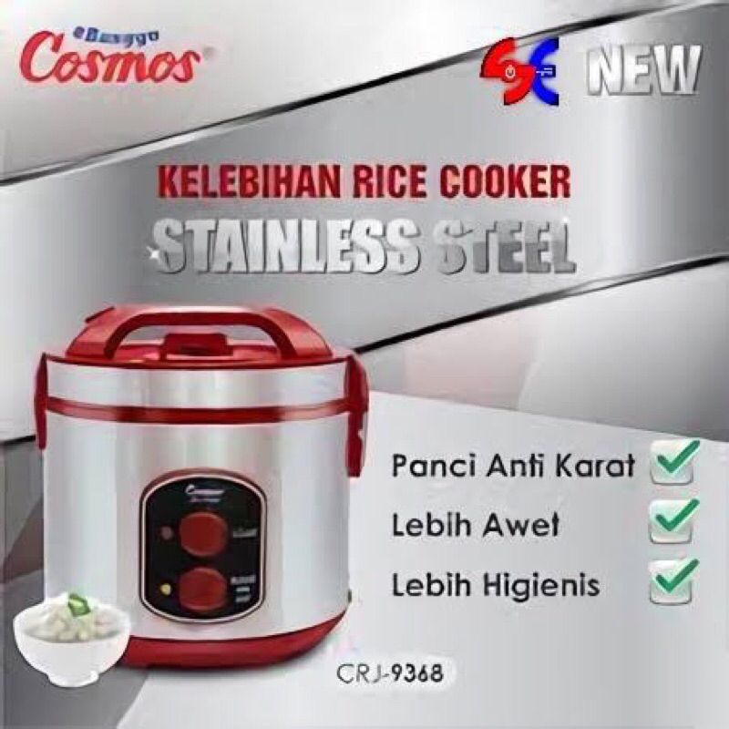 Cosmos CRJ 9368 2liter magic com penanak nasi