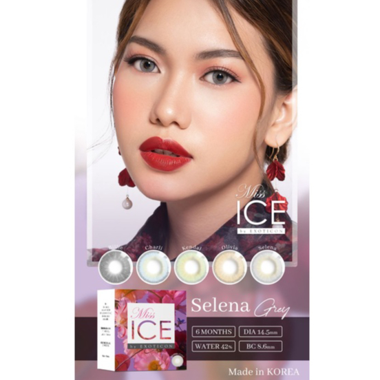 SOFTLENS MISS ICE MINUS -2.75 sd -6.00 FREE LENSCASE DIA 14.5 MM / Softlen Soflen Soflens