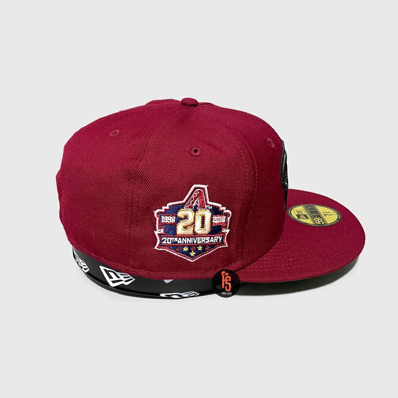 TOPI NEW ERA ORIGINAL 5950 20TH ARIZONA DIAMONDBACKS CARDINAL UV GREEN