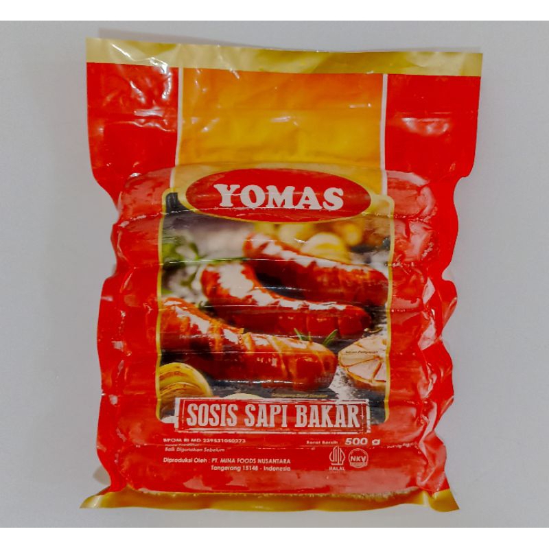 

yomas sosis sapi bakar jumbo original 7s 500gr