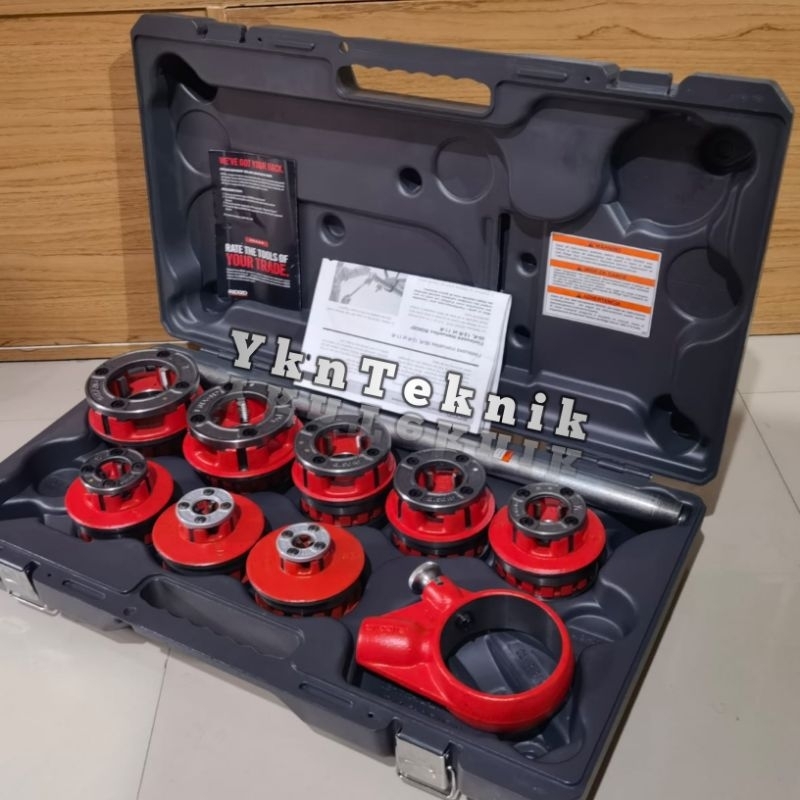 Alat Senai Drat Pipa 1/4 - 2 Inch RIDGID Drat Pipa Manual Set Original