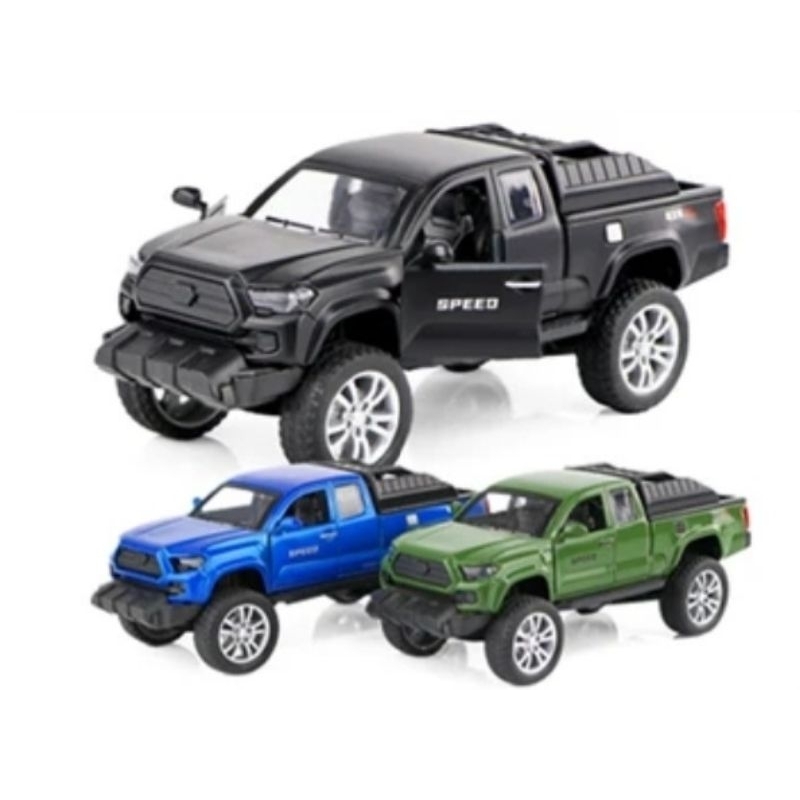 Diecast Model Mobil Hilux Pickup 4×4 Off Road Miniatur Mobil Mobilan Bak