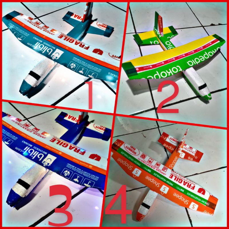 mainan pesawat lempar gabus Styrofoam untuk anak anak