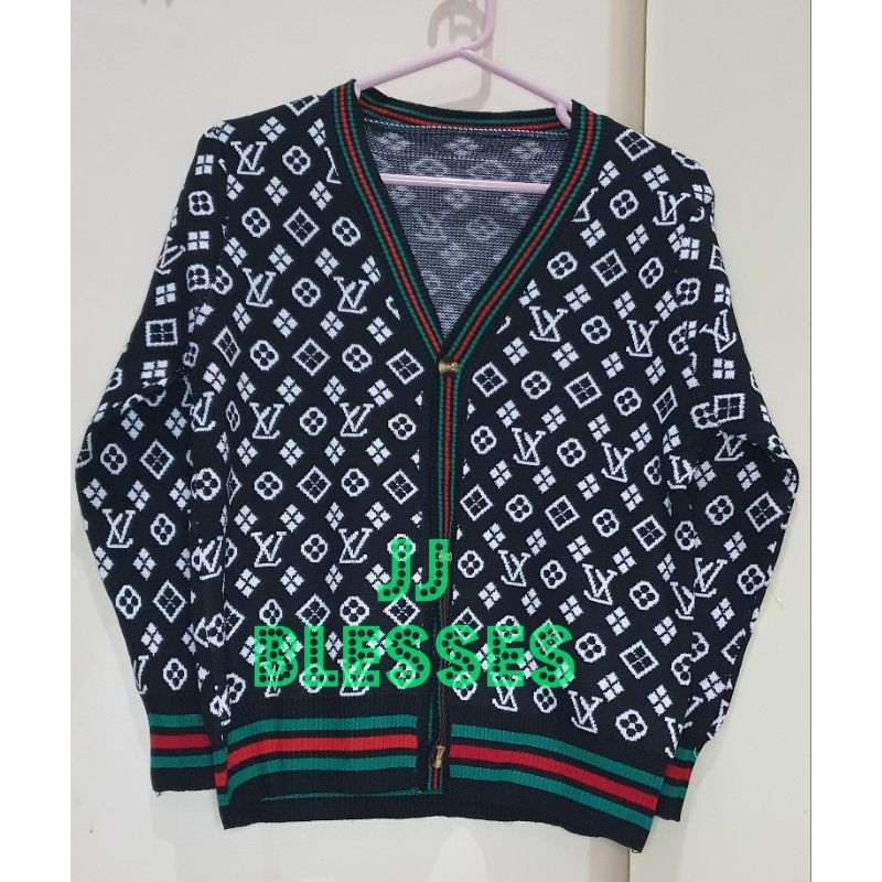 Shop Louis Vuitton 2023 SS Crochet Knit Cropped Cardigan 1ABQAE