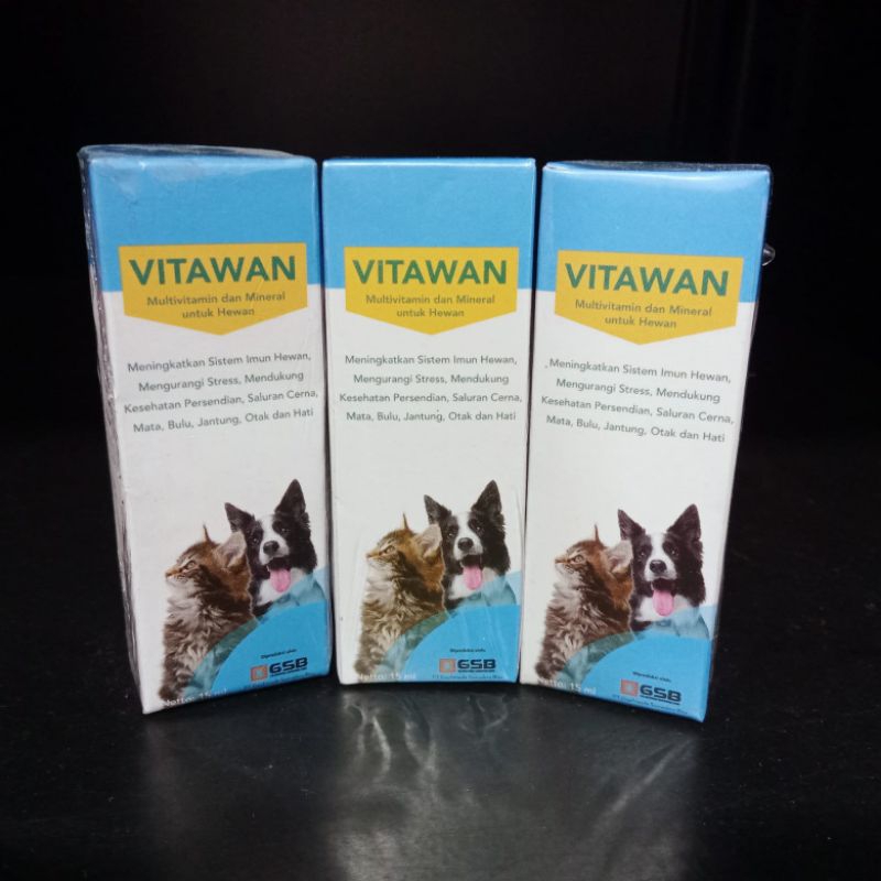 Vitawan multivitamin Drops 15ml | suplemen vitamin cat &amp; dog