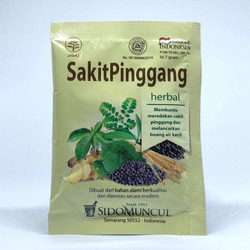 

Sido Muncul Jamu Sakit Pinggang 10's - Nyeri Pinggang & Sendi