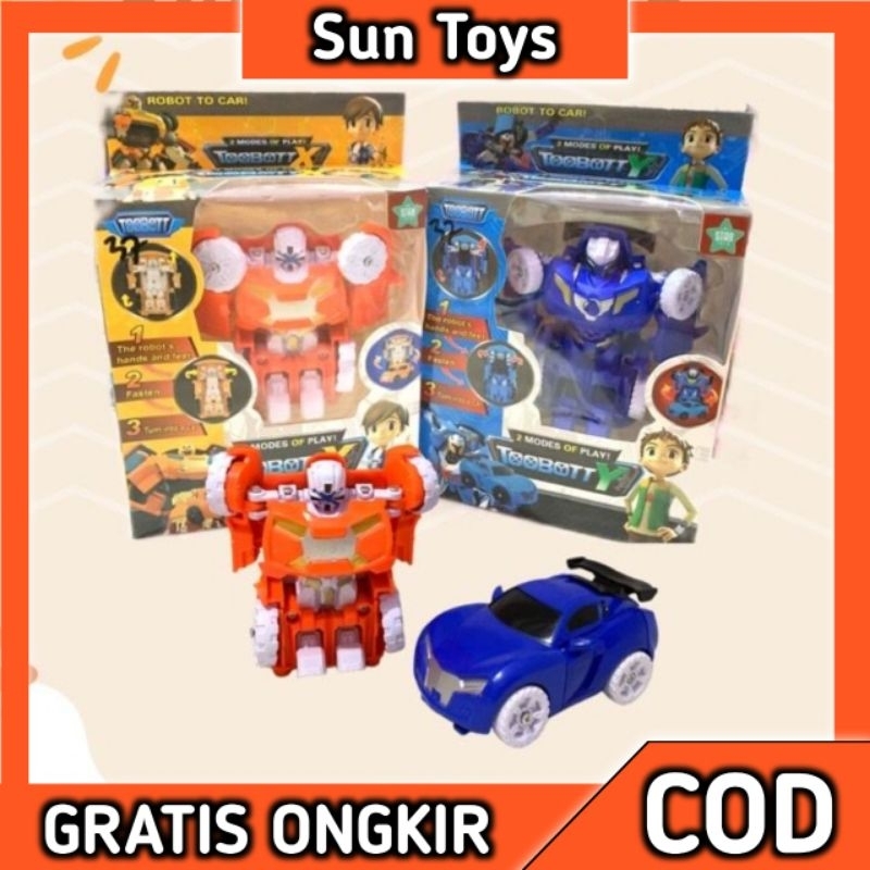 mainan mobil bisa berubah menjadi robot / ST 24 TOOBOTT X / TOOBOTT Y