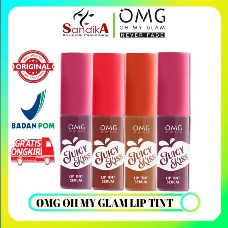 OMG Oh My Glam Juicy Kiss Lip Tint Serum | Serum Bibir | Lip Tint | Tint Serum