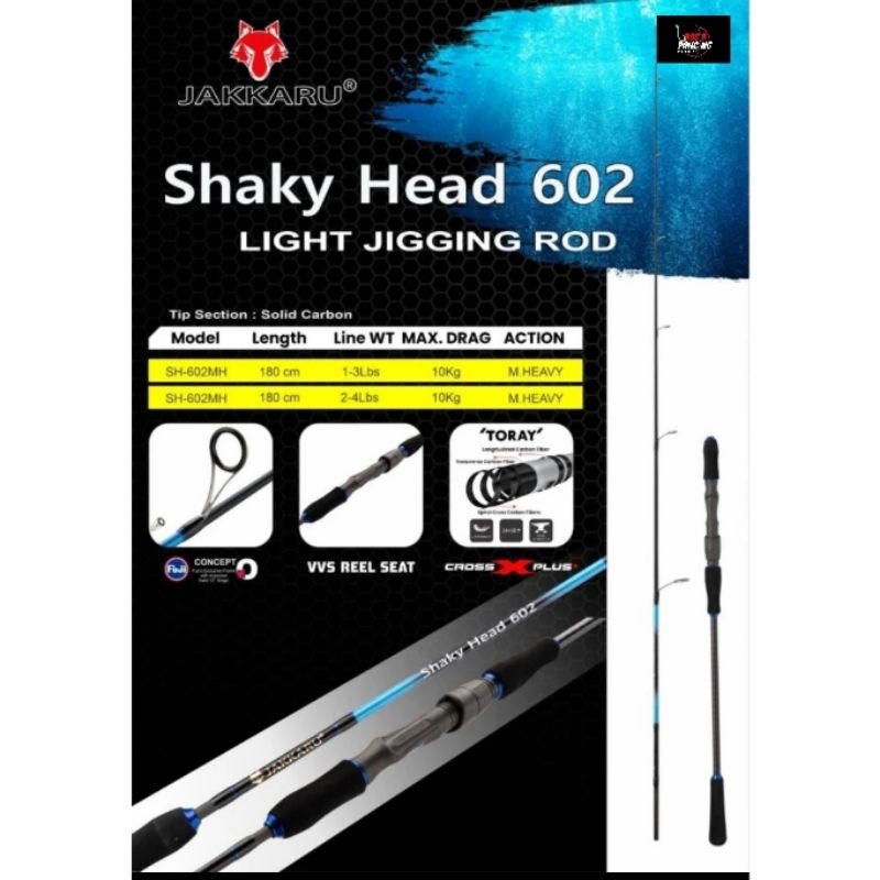 Jakkaru Shaky Head 602 Light Jigging Rod