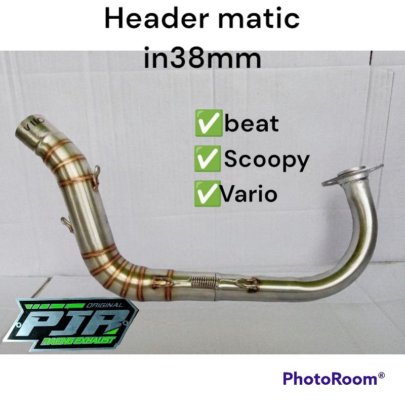 Leher knalpot Beat, Vario &amp; Scoopy Inlet 38 mm pemasangan PNP