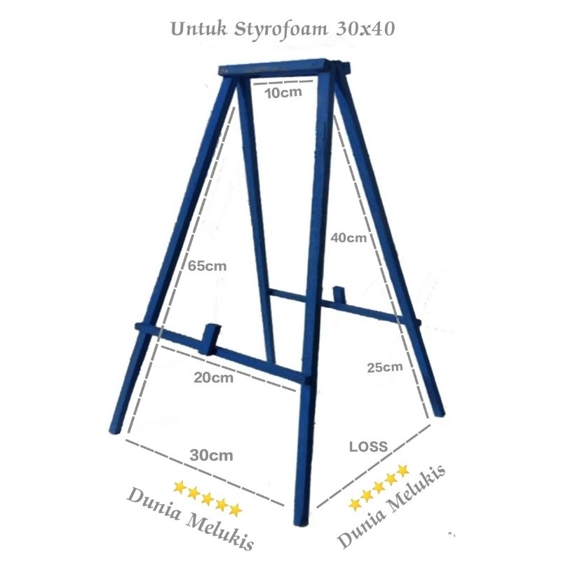 

Meja Lukis/Jagrak Styrofoam 30x40cm