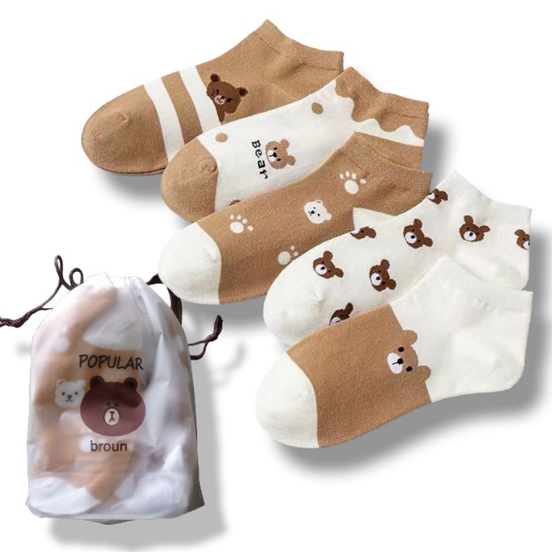 BUNDLE KAOS KAKI RILAKKUMA 5/3 PASANG