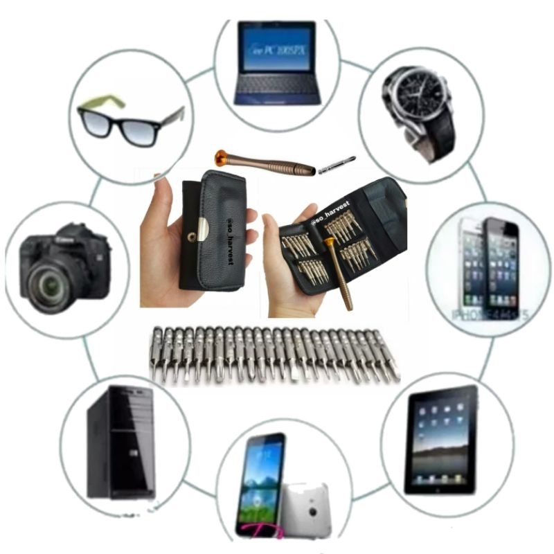 obeng hp set +1.5mm 2811 , 0.8mm , T5 , T6 , *1.2 , Y 0.6 , +1.2 , iphone, Xiaomi , Samsung galaxy