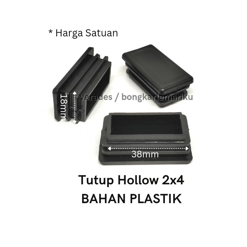 Tutup Hollow 2x4 Plastik / Kaki Kursi Meja Holo