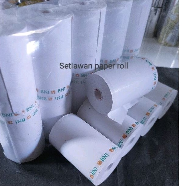 

kertas kasir thermal logo BNI 58x40 coreless