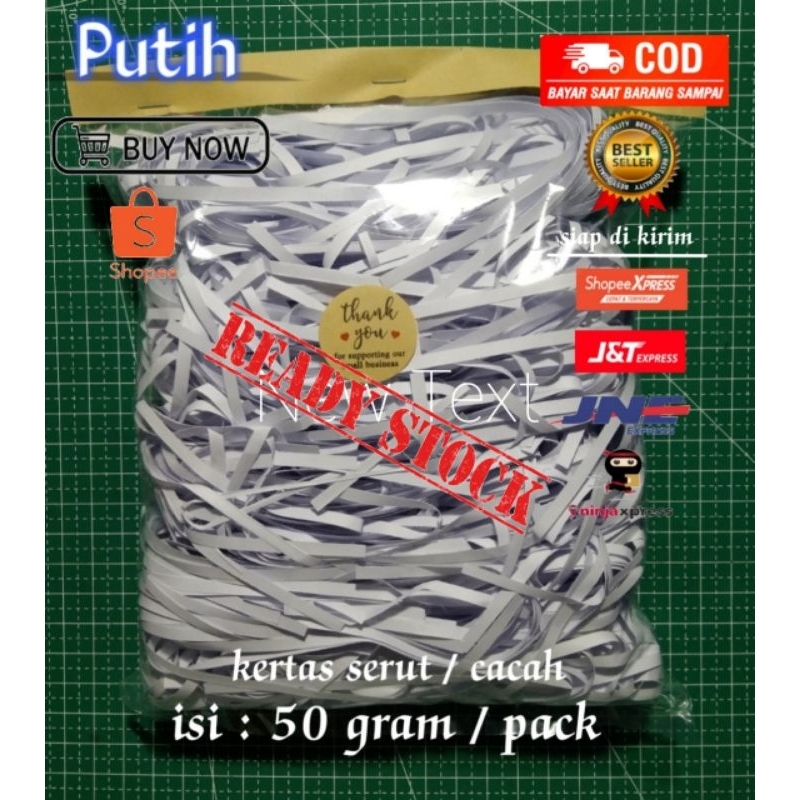 

kertas serut cacah shredded paper