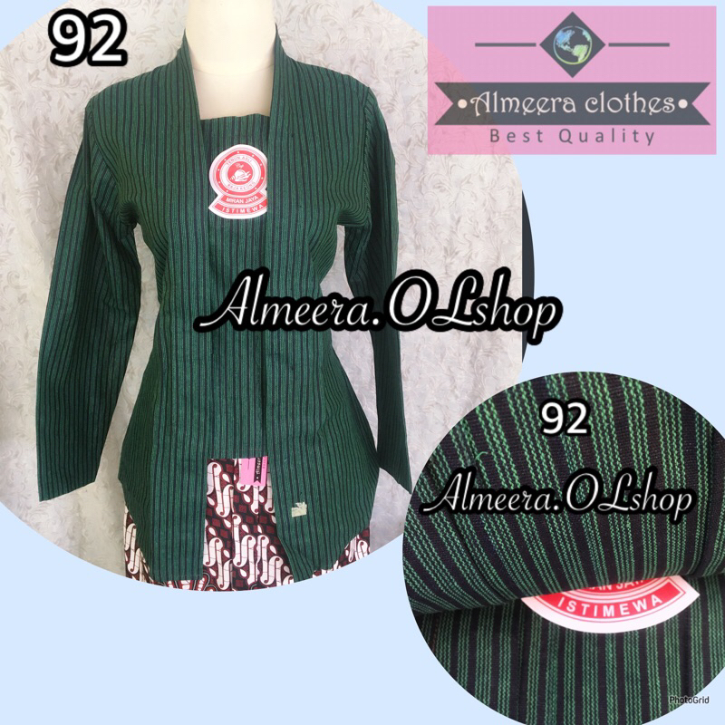 baju jawa kebaya lurik istimewa raja keong