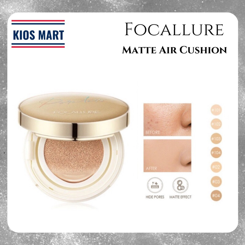 Focallure Poreless Matte Air Cushion Full Coverage Waterproof