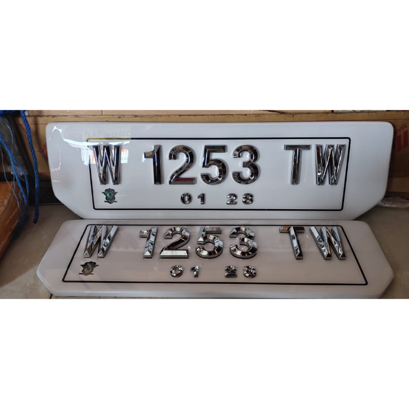 PLAT SULTAN MOBIL/PIRAMID/CEMBUNG/KOTAK/CHROME/BLACK