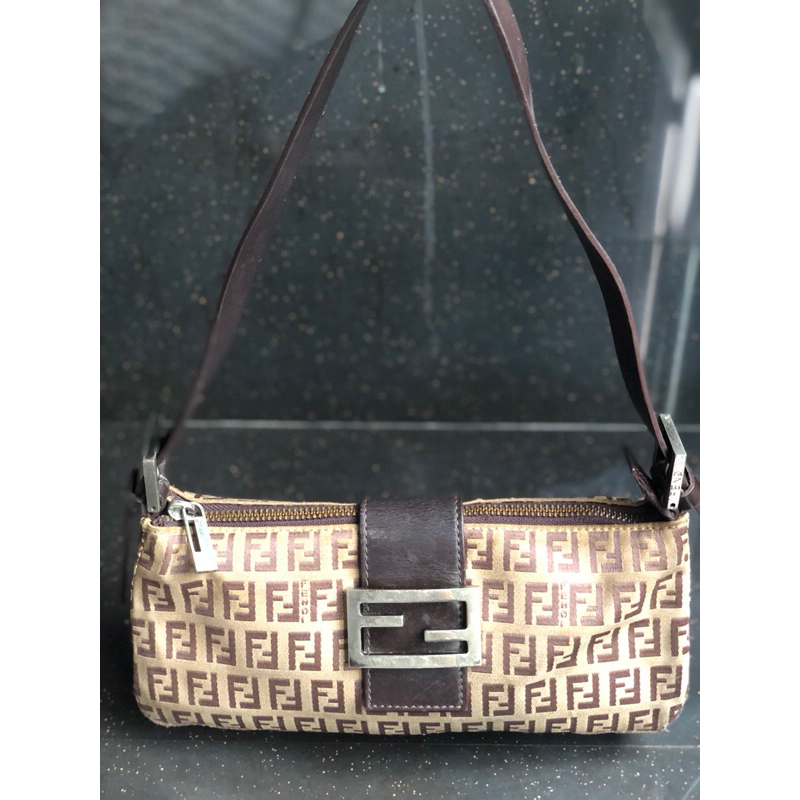 preloved fendi zucchino baguette
