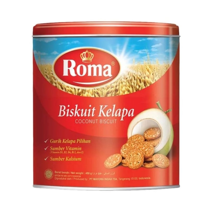 

ROMA KELAPA KALENG 345GR - SATUAN - EXP OKT 2025