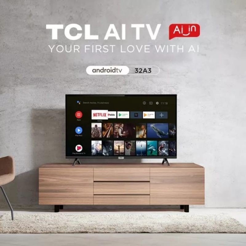 LEDTV TCL ANDROID TV 32INCH 32A3 UNTUK KOTA CIREBON