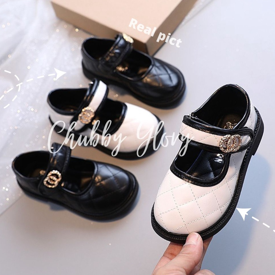 SH2263 Sepatu Pantofel anak perempuan mary jane kulit sintetis fashion size 21 - 36 untuk anak usia 1 - 12 tahun