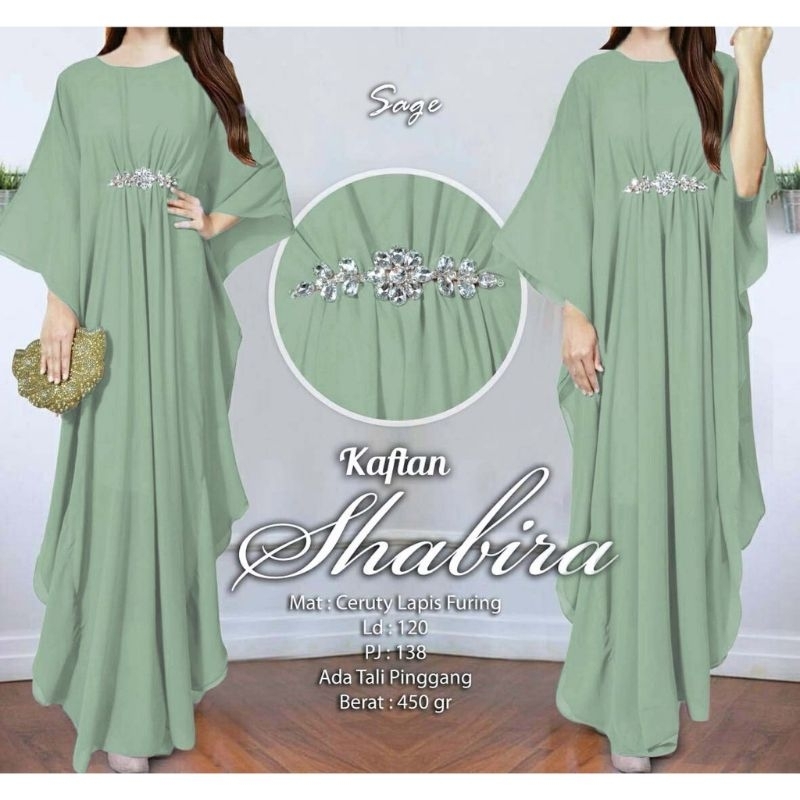 Shabira kaftan Batwing || Kaftan Shabira One Size M-XXL LD 120 DALAM ADA TALI