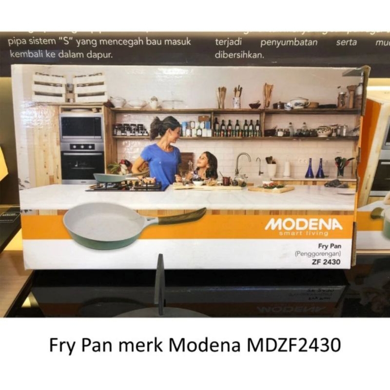 Panci merk Modena ZF 2430 Reimar warna biru (Fry Pan Blue)