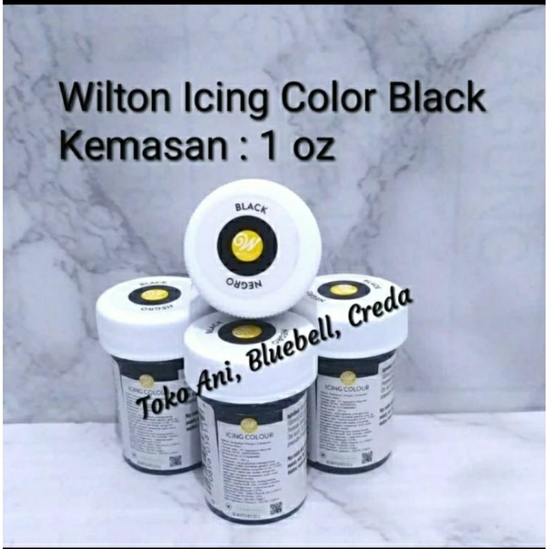 

Wilton icing color black , botol 1 oz / Pewarna makanan, icing ori Wilton : black , kemasan 1 oz ( 0610- 328 )