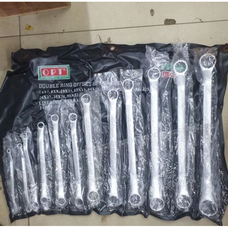 kunci ring set 12pcs 6-32mm ring set mili