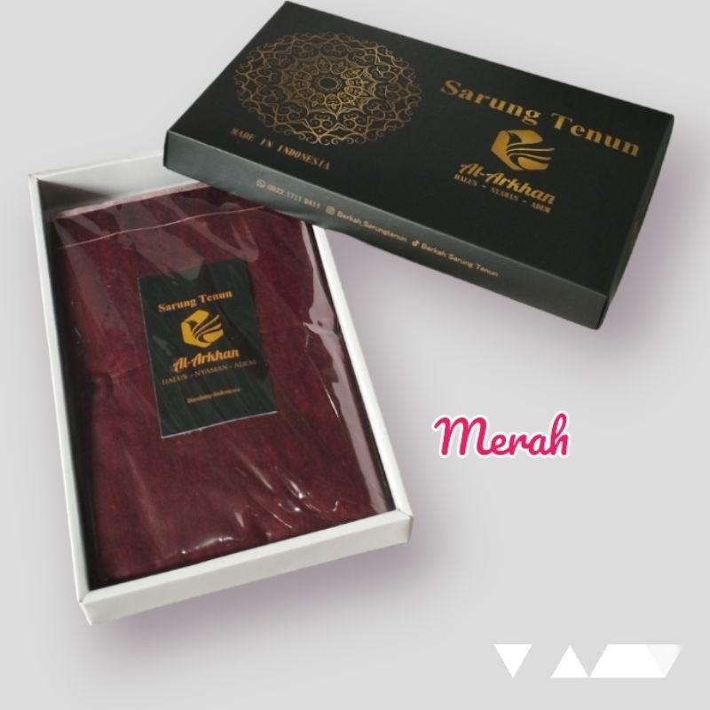 Sarung Tenun Al Arkhan | Sarung Tenun Motif Polos | Sarung Sholat  | Sarung Tenun | Sarung Dewasa | 
