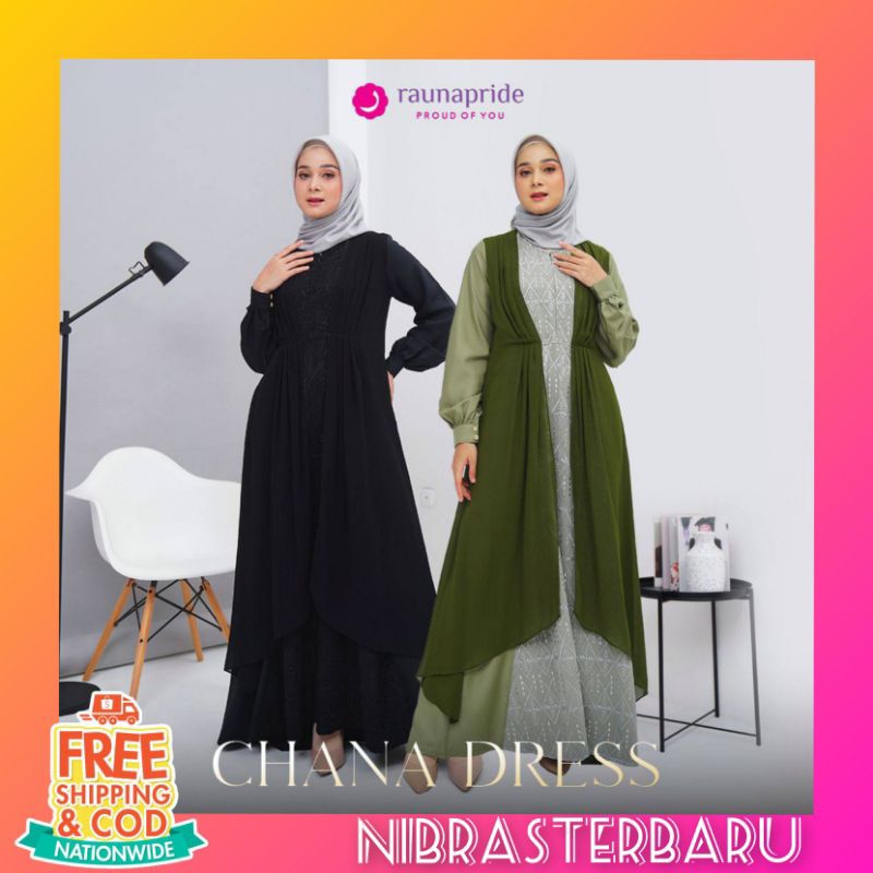 Chana Dress by RaunaPride /Gamis rauna terbaru/Dress / Fashion muskim