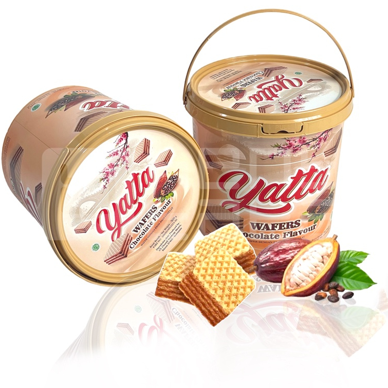 Wafer Coklat Kemasan Jar Coklat Wafer Ember yatta 300gr