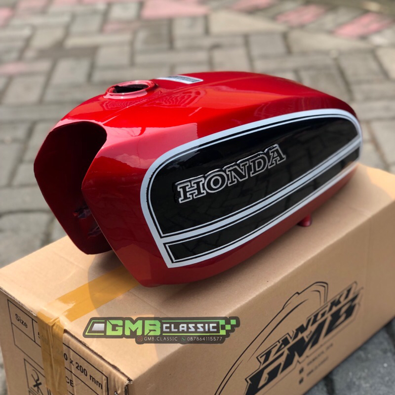 TANGKI CB 125 CB 100 PRESS WARNA MERAH BAHAN TEBAL GALVANIS
