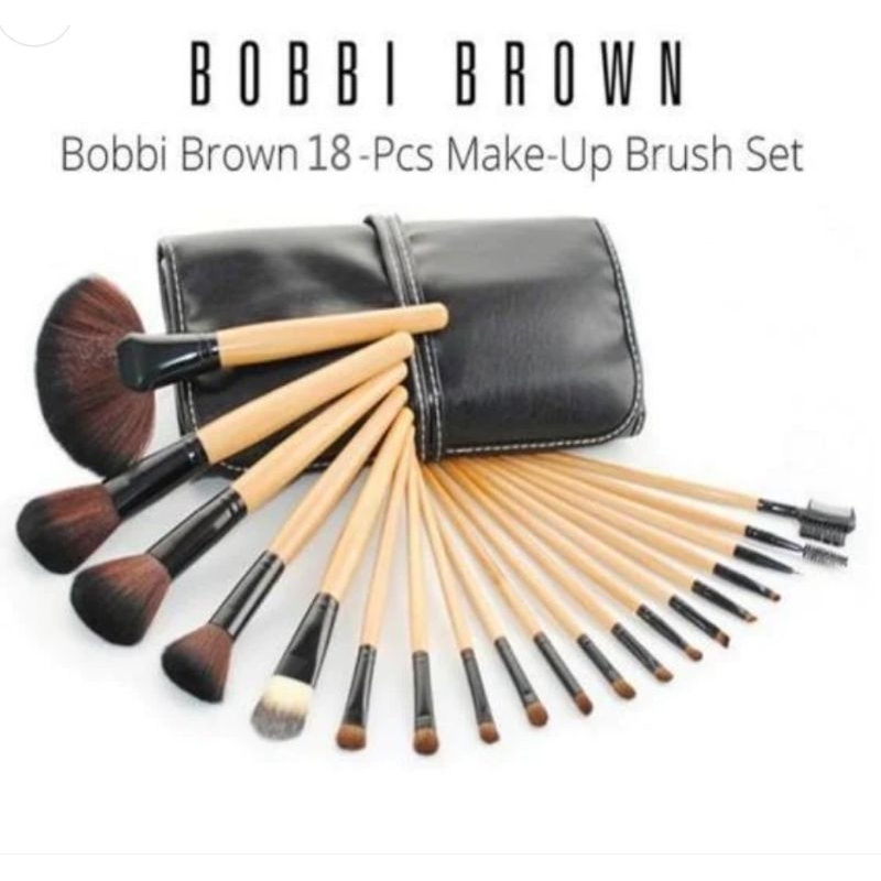 Kuas set MAC/NAKED/BOBBY BROWN isi 18/Kuas make up set/Kuas dompet