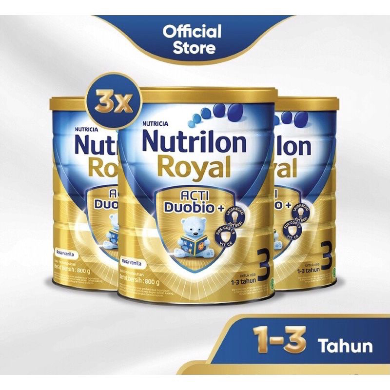 Nutrilon Royal 3 Vanila Susu 800gram x 3