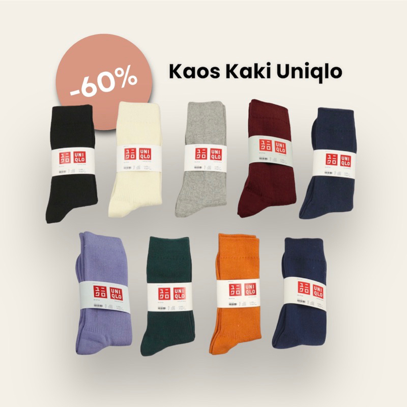 Kaos Kaki Uniqlo - Kaos Kaki Basic Uniqlo