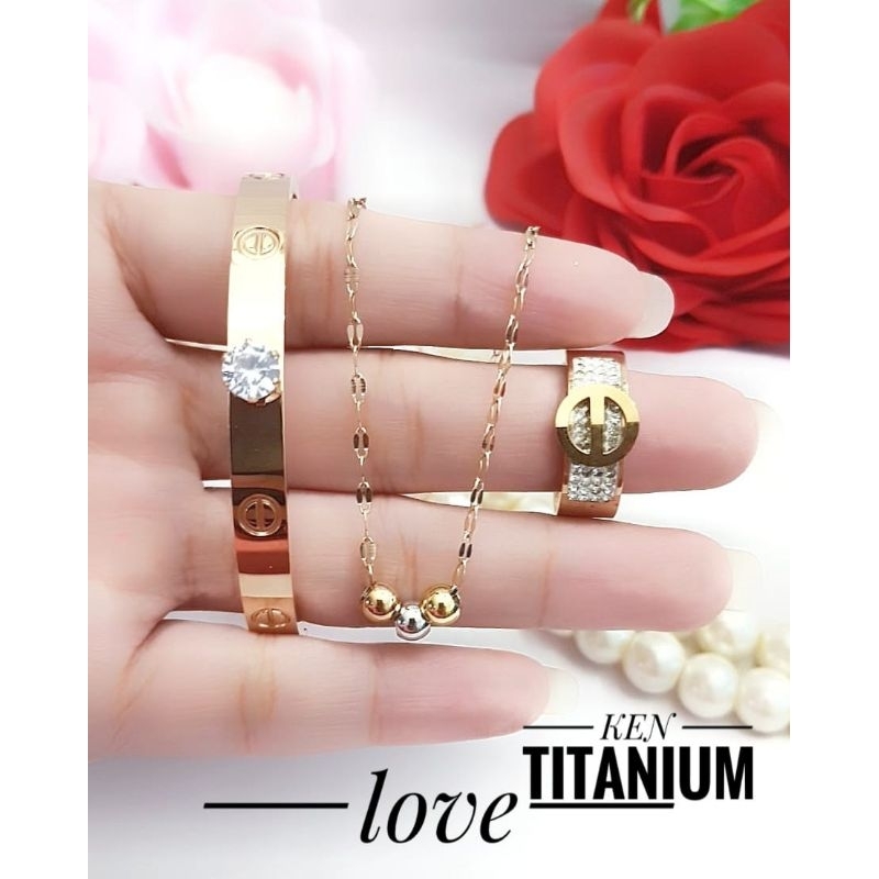 gelang rose gold titanium