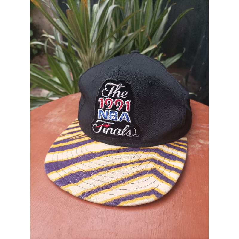 Topi NBA LA Lakers Finals 1991 Vintage Snapback Snapbacks Cap Caps Hat Hats