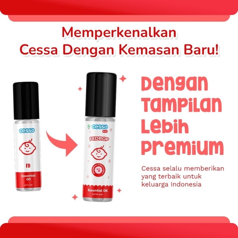 Cessa Fever Drop - Essential Oil Penurun Demam Bayi