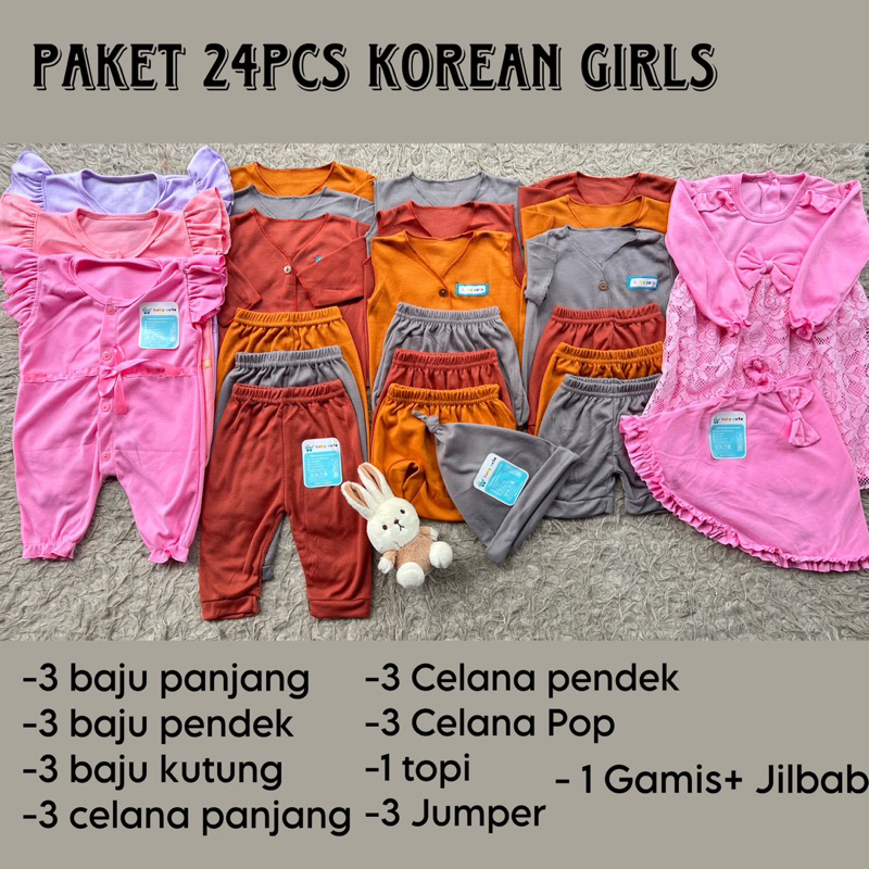 Paket Platinum Perlengkapan Baju Bayi celana kado jumper singlet sarung tangan topi baru lahir dan Jumbo SNI 30pcs Promo 8.8