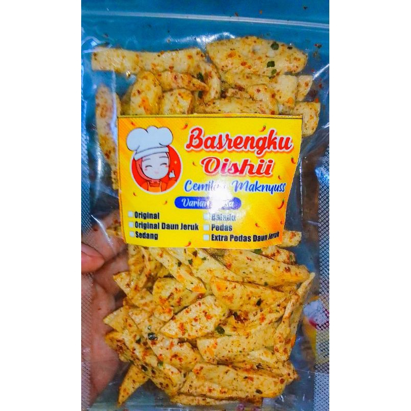 

Basreng pedas daun jeruk 100 gram/basreng kriuk/basreng viral/basreng gurih ikan/basreng enak