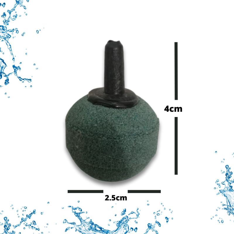 Batu Aerator Aerasi / Airstone Pemecah Gelembung Udara Airstone Bulat / Bakso 2.5cm