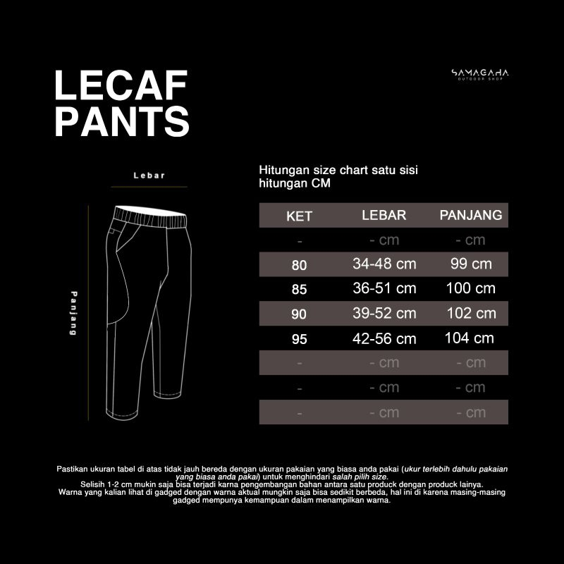 Celana panjang quickdry LECAF SPORT