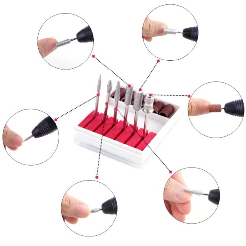 Kikir kuku isi Electric Nail Drill Grinding Manicure Machine Mesin Kikir Amplas Kuku Listrik Nail Art Pen Pedicure