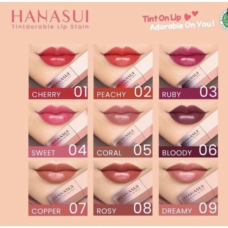 Hanasui Liptint Tindorable Lip Stain