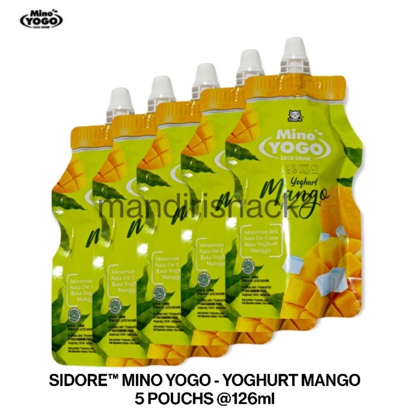 

SIDORE MINO YOGO COCO DRINK YOGHURT MANGO. MINUMAN JELI NATA DE COCO RASA YOGHURT MANGGA