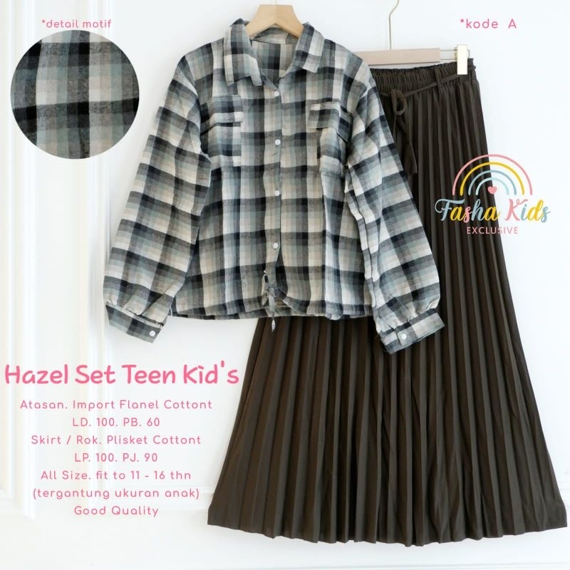 Setelan Anak Hazel One Set Original By Fasha